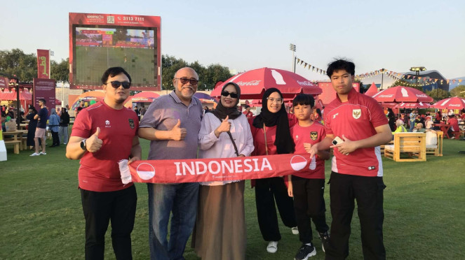 Suporter Timnas Indonesia U-17 jelang lawan Brasil di Piala Dunia