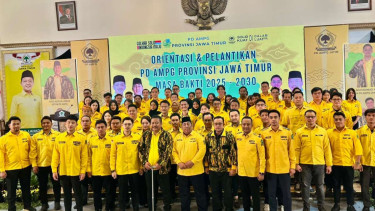 Ketum PP AMPG Said Aldi menghadiri pelantikan PD AMPG Jawa Timur