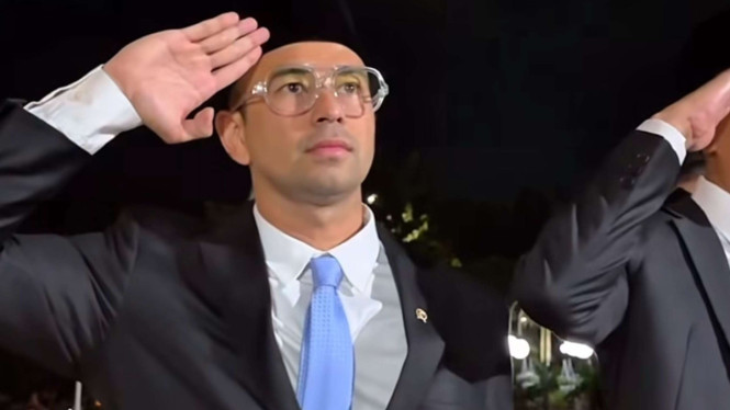 Raffi Ahmad hadiri Ziarah Nasional di TMP Kalibata