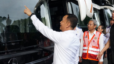 Ramp check bus dilakukan Ditjen Hubdat Kemenhub Aan Suhanan