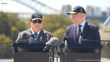 Presiden RI Prabowo Subianto dan PM Australia Anthony Albanese 