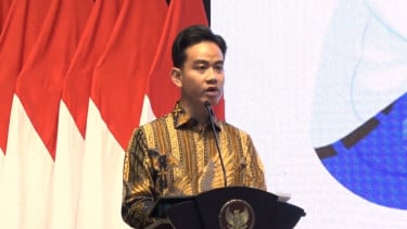 Wakil Presiden RI, Gibran Rakabuming Raka dalam rapat koordinasi nasional percepatan penurunan stunting di Kantor Kemenkes