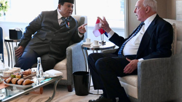 Presiden RI Prabowo Subianto dan Eks PM Australia Paul Keating 