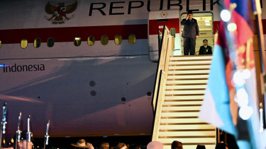Presiden RI Prabowo Subianto bertolak ke Tanah Air usai lawatan di Australia