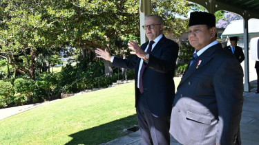 Presiden RI Prabowo Subianto dan PM Australia Anthony Albanese 