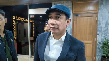 Anggota Komisi III DPR RI, Rudianto Lallo di Kompleks Parlemen, Senayan, Jakarta