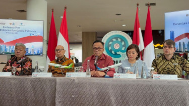 Konferensi pers Danantara Indonesia dan Garuda Indonesia