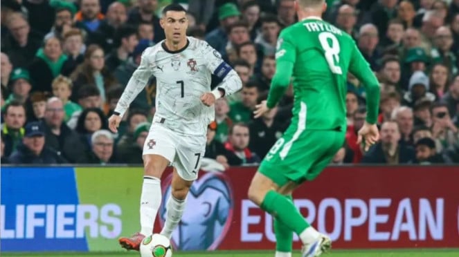 Kapten Portugal, Cristiano Ronaldo vs Pemain Irlandia