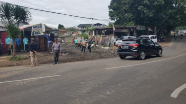 Lokasi bekas tumpukan sampah di Jalan Dakota, Bandung, Jawa Barat