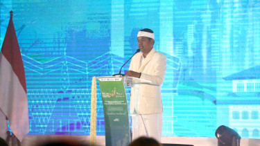 Gubernur Jawa Barat Dedi Mulyadi di WJIS 2025 di Bandung