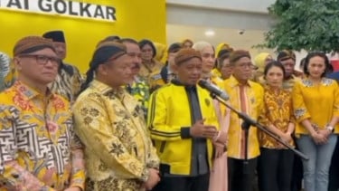 Ketua Umum Partai Golkar Bahlil Lahadalia di HUT Golkar Ke-61