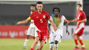 Kapten Timnas Indonesia U-23 Ivar Jenner saat Melawan Mali