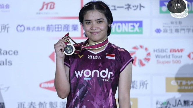 Tunggal putri Indonesia Gregoria Mariska