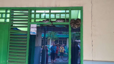 Petugas Damkar Pemalang evakuasi ular sanca dari rumah warga