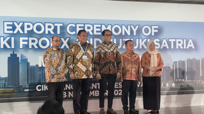 Peresmian Suzuki Ekspor Fronx dan Satria di Pabrik Cikarang