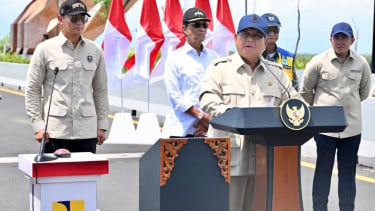 Presiden Prabowo Subianto Resmikan Jembatan Kabaranan, Yogyakarta