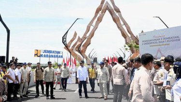 Presiden Prabowo Subianto Resmikan Jembatan Kabaranan, Yogyakarta