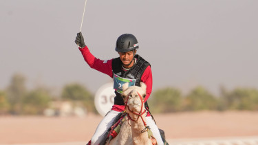 Muhammad Ikhwannudin, sukses melaju ke babak final cabang Camel Race