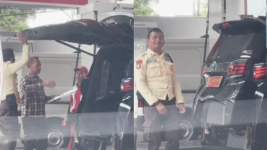 Viral Satpam SPBU Usir Mobil Pelat TNI saat Mau Isi Pertalite