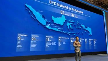 Acara konferensi pers BYD di GJAW 2025