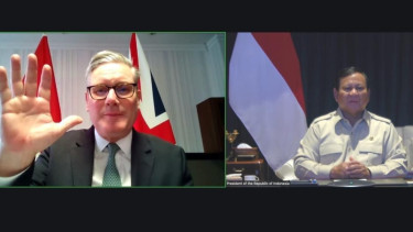 Prabowo Video Call dengan PM Inggris, Keir Starmer