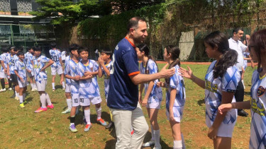 Timur Kapadze hadiri Coaching Clinic Untuk Pelajar di Jakarta