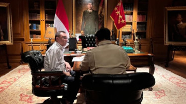 Prabowo Subianto menerima Wakil Ketua DPR RI Sufmi Dasco Ahmad di Hambalang