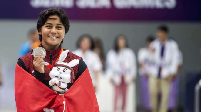 Atlet loncat indah Gladies Lariesa sabet medali perak di SEA Games 2023