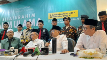 Ketum PBNU Yahya Cholil Staquf atau Gus Yahya di Gedung PBNU, Jakarta Pusat 