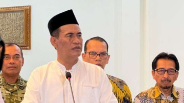 Menteri Pertanian, Amran Sulaiman, konferensi pers Minggu malam (23/11)
