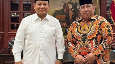 Presiden RI Prabowo Subianto dan Presiden Pemuda Masjid Dunia Said Aldi Al Idrus