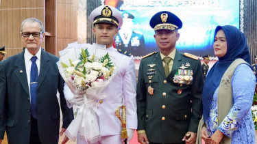 Rizki Juniansyah resmi dilantik sebagai Perwira TNI