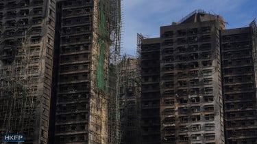 Gedung apartemen atau perumahan di Hong Kong habis terbakar