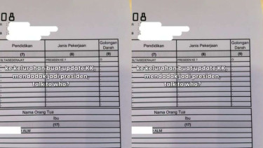 Viral wanita mendadak jadi Presiden RI ke-7 gegara Dukcapil salah ketik