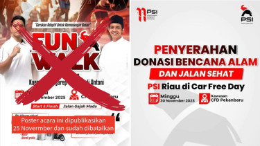 PSI Riau klarifikasi terkait beredarnya flyer acara Fun Walk di Pekanbaru