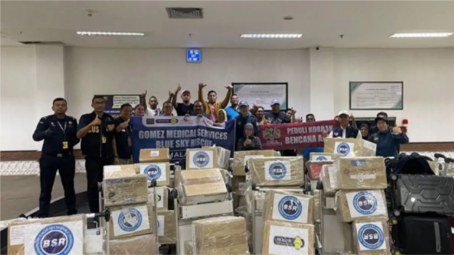Bantuan dari Malaysia tiba di Bandara Sultan Iskandar Muda, Aceh Besar