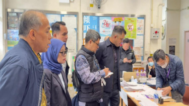 Posko kedaruratan KJRI Hong Kong bencana kebakaran apartemen Wang Fuk Court