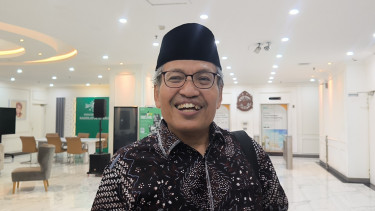 Ketua PBNU Ulil Abshar Abdalla atau Gus Ulil di Kantor PBNU, Jakarta Pusat 