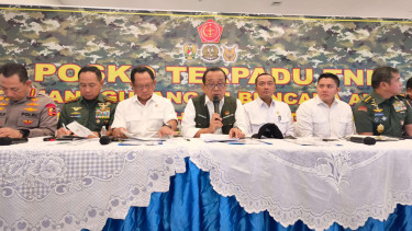 Menko PMK, Pratikno dan Jajaran Menteri Kabinet di Halim Perdanakusuma