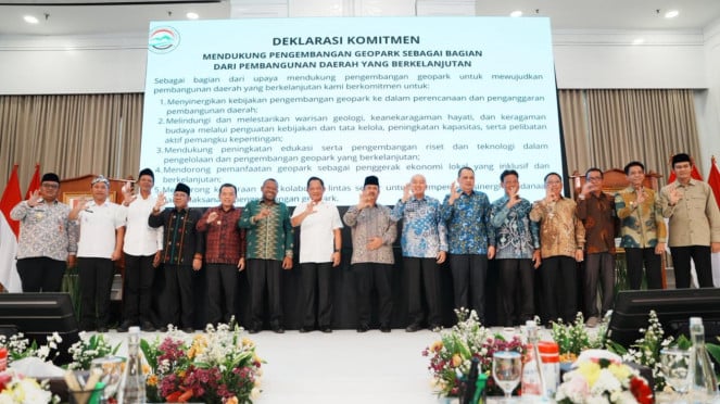 Mendagri Tito di acara Indonesias Geopark Leader Forum 