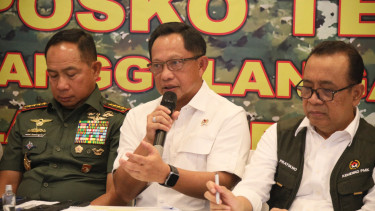 Mendagri Tito di Posko Penanggulangan Bencana