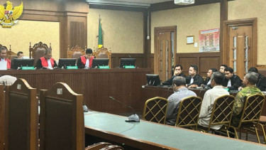 Sidang vonis tiga hakim yang menjatuhkan vonis lepas kasus korupsi CPO