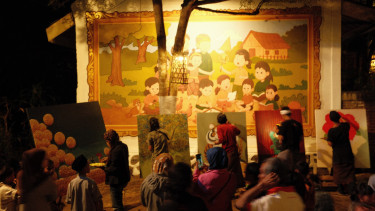Cartoon Village Direja di Purbalingga, Jawa Tengah.