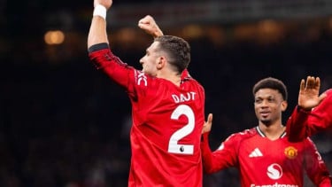 Pemain Manchester United Diogo Dalot