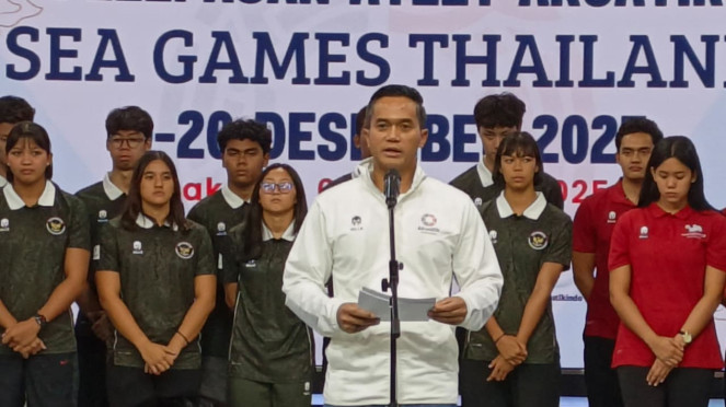 Anindya Bakrie Pimpin Pelepasan Tim Akuatik SEA Games 2025