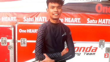 Pembalap Astra Honda Racing Team (AHRT) di final ARRC 2025, Mohammad Adenanta Pu