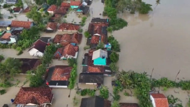 Banjir rendam ratusan rumah di Karawang, Jawa Barat