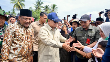 Presiden Prabowo Tinjau Korban Bencana di Aceh