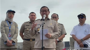Gubernur DKI Jakarta Pramono Anung di Penjaringan, Jakarta Utara