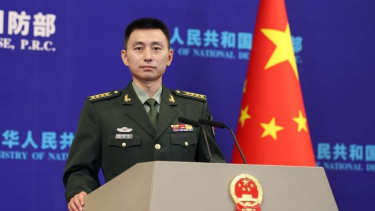 Juru bicara Kementerian Pertahanan (Kemhan) China Zhan Xiaogang